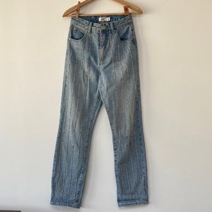 Tiger Mist Jeans Rhinestones & Denim size Small